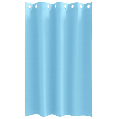 Blackout Curtains with Rings 2 pcs Light Blue 175 x 140 cm