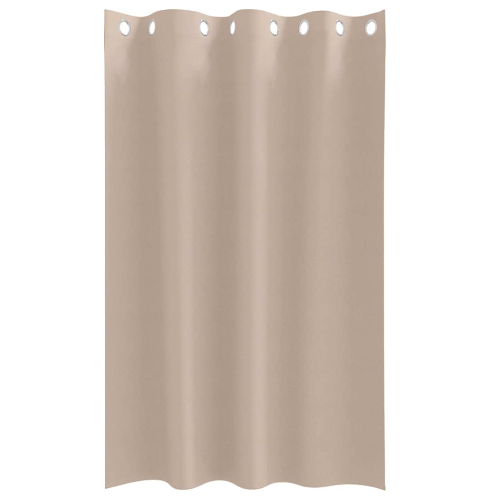 Blackout Curtains with Rings 2 pcs Taupe 175 x 140 cm Polyester
