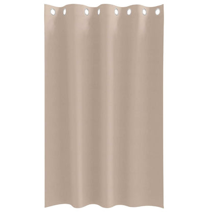 Blackout Curtains with Rings 2 pcs Taupe 175 x 140 cm Polyester