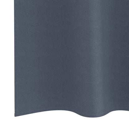 Blackout Curtains with Rings 2 pcs Anthracite 260 x 140 cm