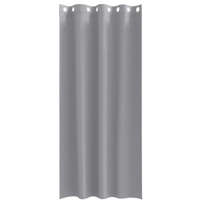 Blackout Curtains with Rings 2 pcs Light Grey 260 x 140 cm
