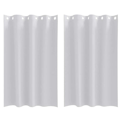Blackout Curtains with Rings 2 pcs Pale Grey 175 x 140 cm
