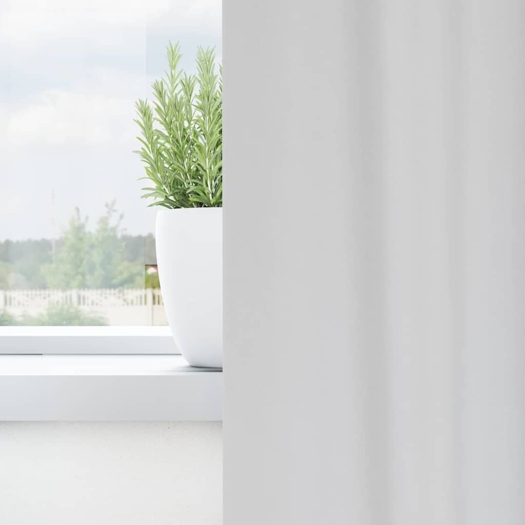 Blackout Curtains with Rings 2 pcs Pale Grey 260 x 140 cm