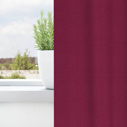 Blackout Curtains with Rings 2 pcs Wine Red 175 x 140 cm