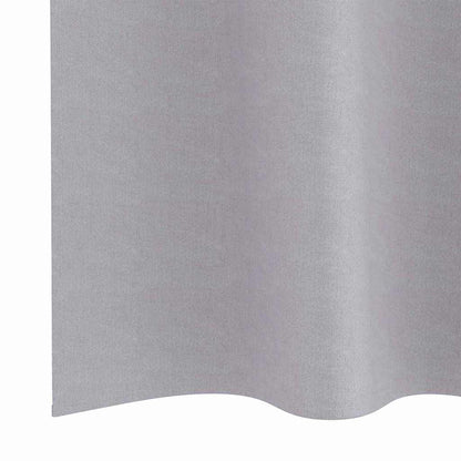 Blackout Curtains with Rings 2 pcs Metal Grey 175 x 140 cm