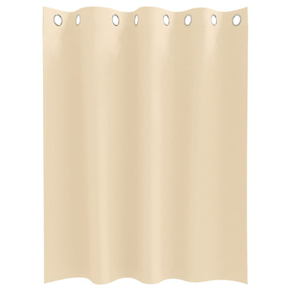 Blackout Curtains with Rings 2 pcs Cream 140 x 140 cm Polyester