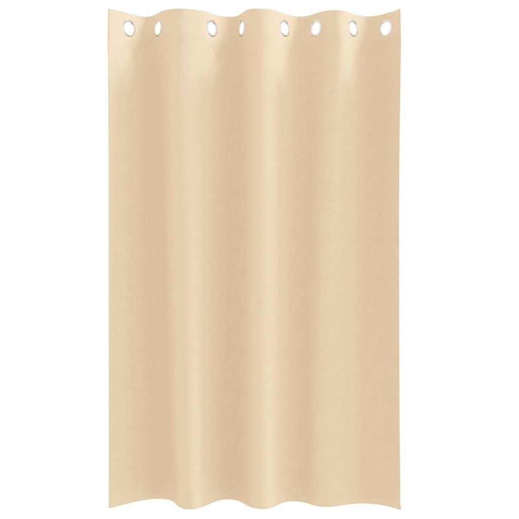 Blackout Curtains with Rings 2 pcs Cream 175 x 140 cm Polyester
