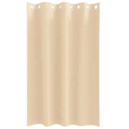 Blackout Curtains with Rings 2 pcs Cream 175 x 140 cm Polyester