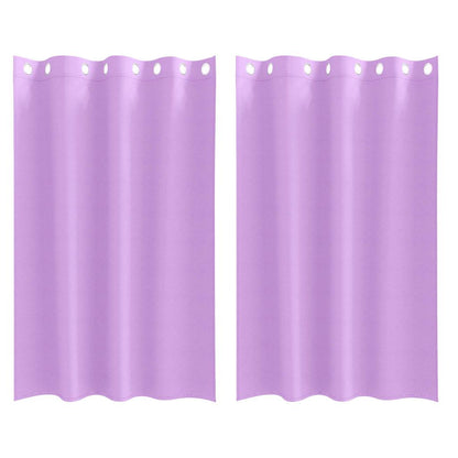 Blackout Curtains with Rings 2 pcs Purple 175 x 140 cm