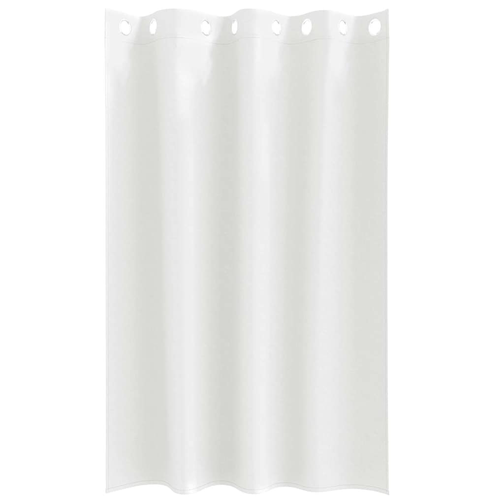 Blackout Curtains with Rings 2 pcs Pure White 175 x 140 cm