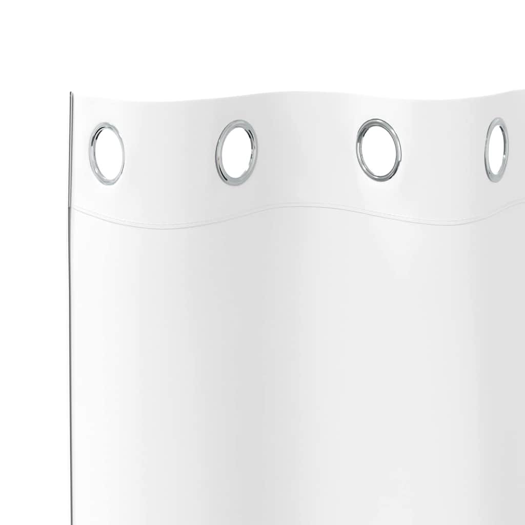 Blackout Curtains with Rings 2 pcs Pure White 245 x 140 cm