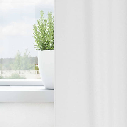 Blackout Curtains with Rings 2 pcs Pure White 245 x 140 cm