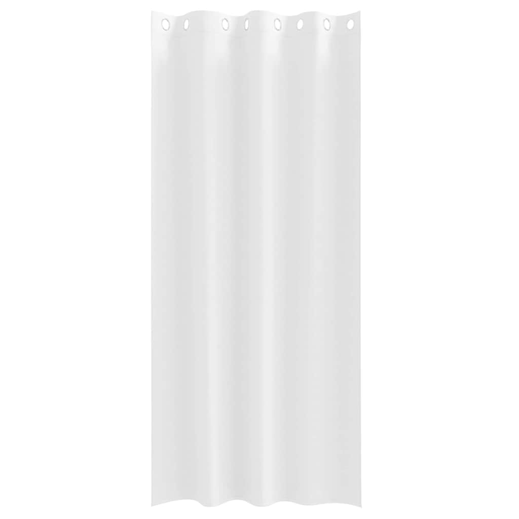 Blackout Curtains with Rings 2 pcs Pure White 245 x 140 cm