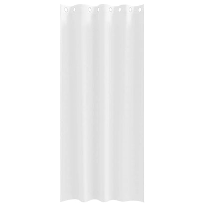 Blackout Curtains with Rings 2 pcs Pure White 245 x 140 cm