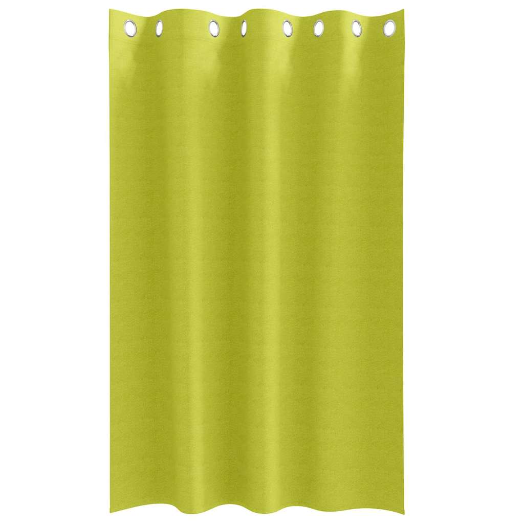 Blackout Curtains with Rings 2 pcs Green 175 x 140 cm Polyester