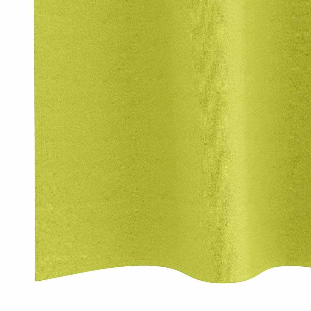 Blackout Curtains with Rings 2 pcs Green 245 x 140 cm Polyester