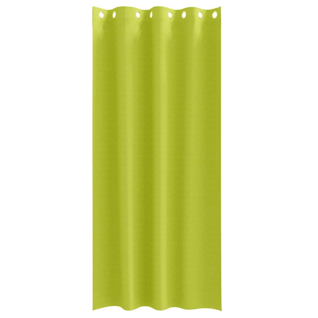 Blackout Curtains with Rings 2 pcs Green 260 x 140 cm Polyester