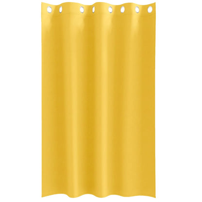 Blackout Curtains with Rings 2 pcs Mustard Yellow 175 x 140 cm