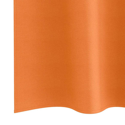 Blackout Curtains with Rings 2 pcs Bright Orange 245 x 140 cm