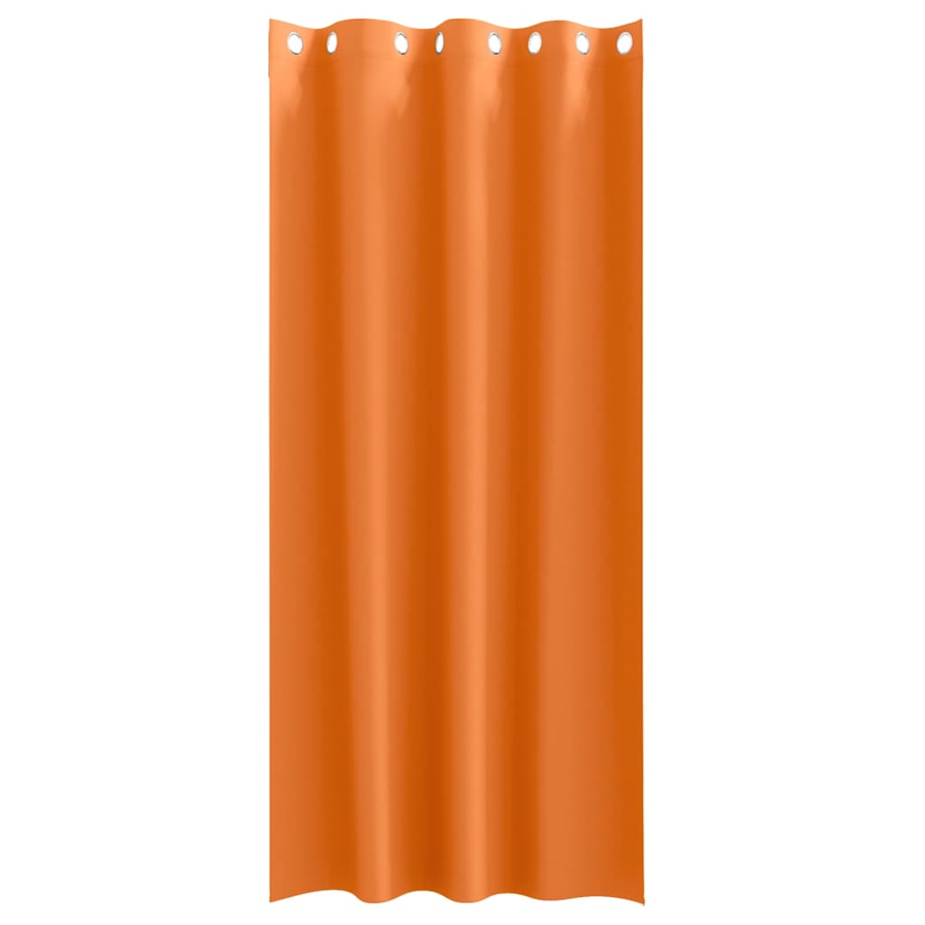 Blackout Curtains with Rings 2 pcs Bright Orange 245 x 140 cm