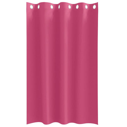 Blackout Curtains with Rings 2 pcs Bright Pink 175 x 140 cm