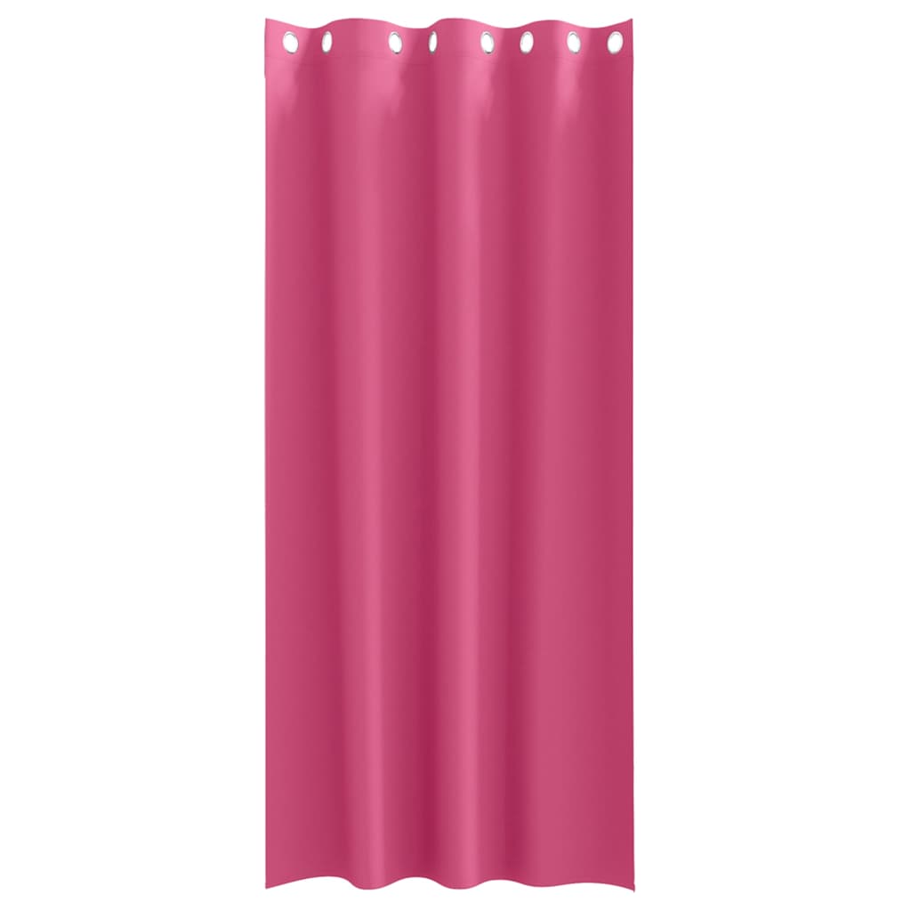 Blackout Curtains with Rings 2 pcs Bright Pink 245 x 140 cm