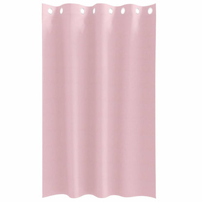 Blackout Curtains with Rings 2 pcs Baby Pink 175 x 140 cm