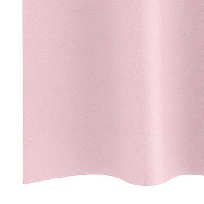 Blackout Curtains with Rings 2 pcs Baby Pink 260 x 140 cm