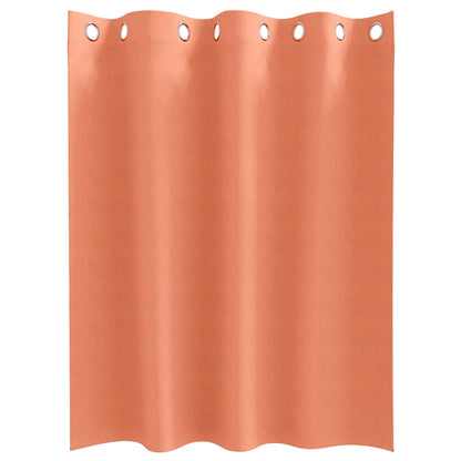 Blackout Curtains with Rings 2 pcs Terracotta 140 x 140 cm