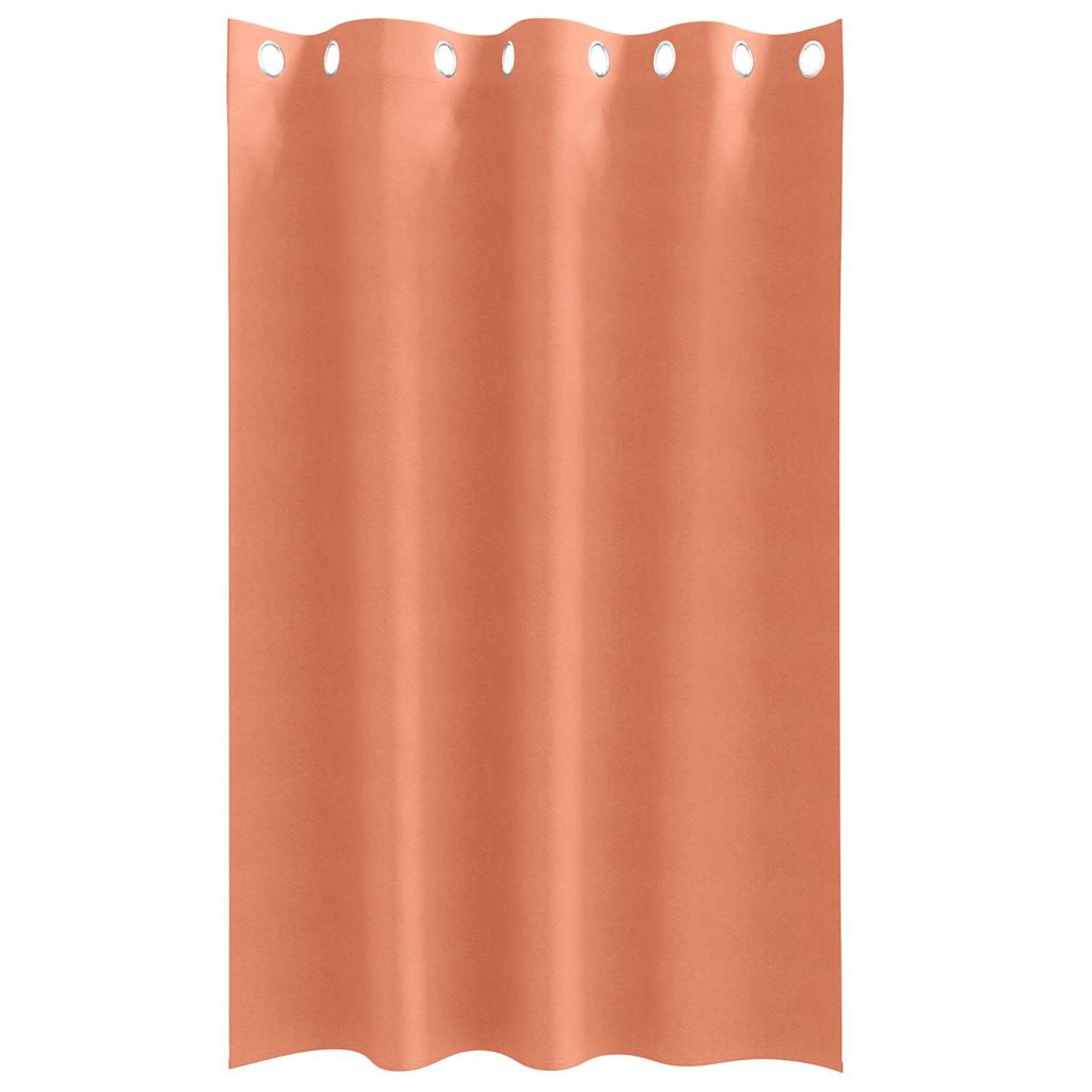 Blackout Curtains with Rings 2 pcs Terracotta 175 x 140 cm