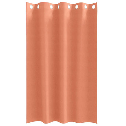 Blackout Curtains with Rings 2 pcs Terracotta 175 x 140 cm