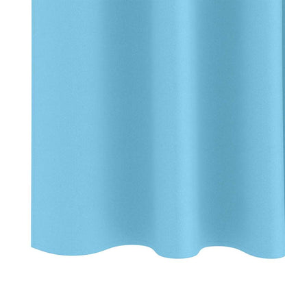 Blackout Curtains with Rings 2 pcs Light Blue 260 x 140 cm