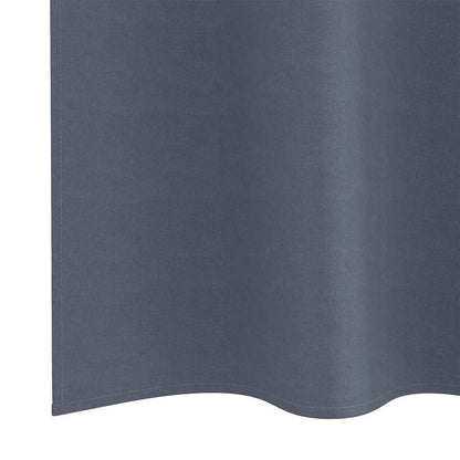 Blackout Curtains with Rings 2 pcs Anthracite 175 x 140 cm