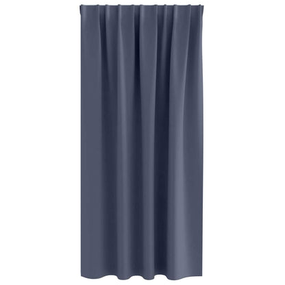 Blackout Curtains with Rings 2 pcs Anthracite 175 x 140 cm