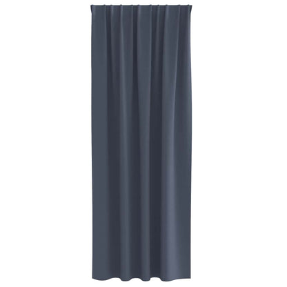 Blackout Curtains with Rings 2 pcs Anthracite 225 x 140 cm