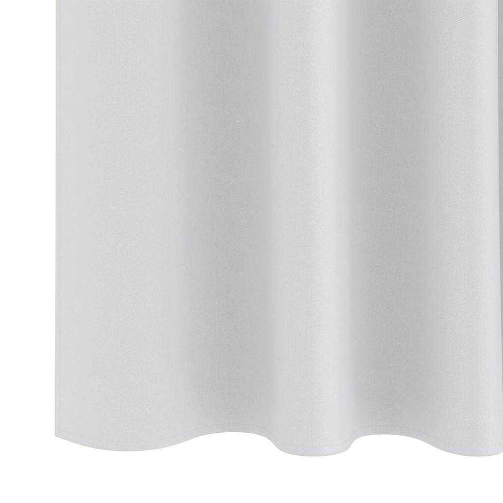 Blackout Curtains with Rings 2 pcs Pale Grey 140 x 140 cm