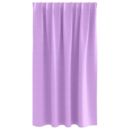 Blackout Curtains with Rings 2 pcs Purple 140 x 140 cm
