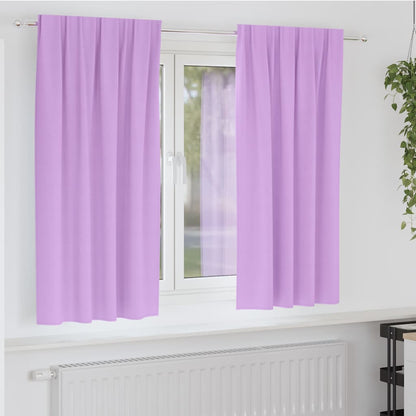 Blackout Curtains with Rings 2 pcs Purple 175 x 140 cm