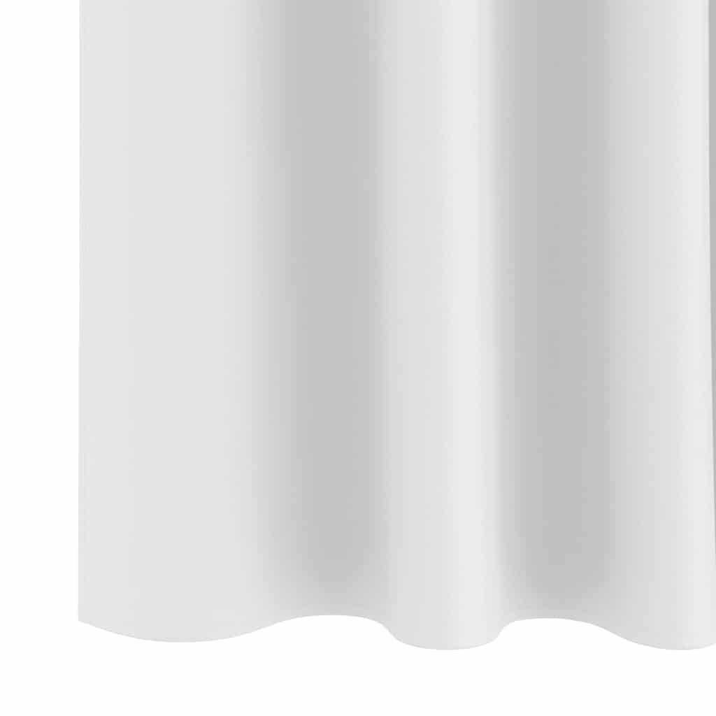 Blackout Curtains with Rings 2 pcs Bright White 175 x 140 cm
