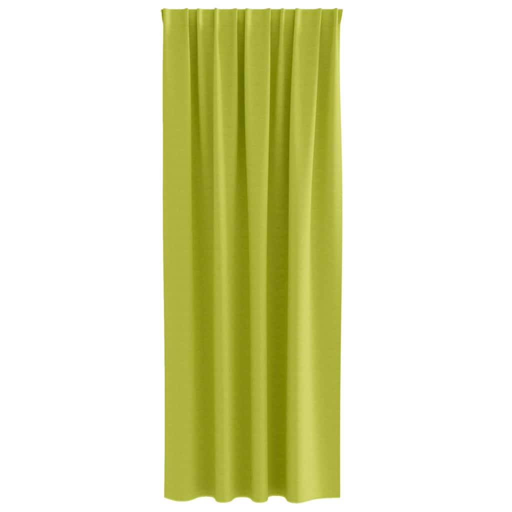 Blackout Curtains with Rings 2 pcs Green 225 x 140 cm Polyester