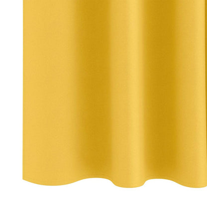 Blackout Curtains with Rings 2 pcs Mustard Yellow 245 x 140 cm