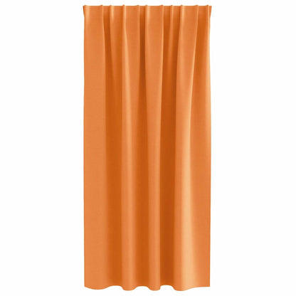 Blackout Curtains with Rings 2 pcs Orange 175 x 140 cm