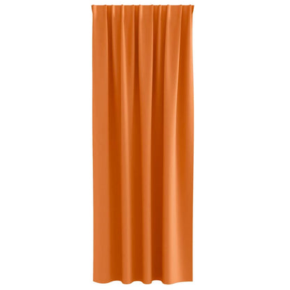 Blackout Curtains with Rings 2 pcs Bright Orange 245 x 140 cm