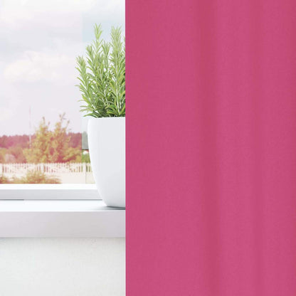 Blackout Curtains with Rings 2 pcs Bright Pink 225 x 140 cm