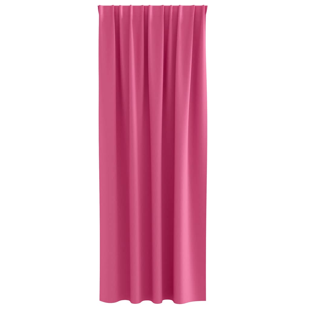 Blackout Curtains with Rings 2 pcs Bright Pink 225 x 140 cm
