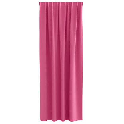 Blackout Curtains with Rings 2 pcs Bright Pink 225 x 140 cm
