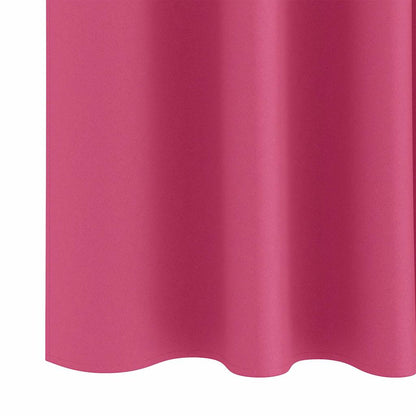 Blackout Curtains with Rings 2 pcs Bright Pink 245 x 140 cm