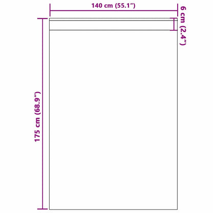 Blackout Curtains with Rings 2 pcs Baby Pink 175 x 140 cm