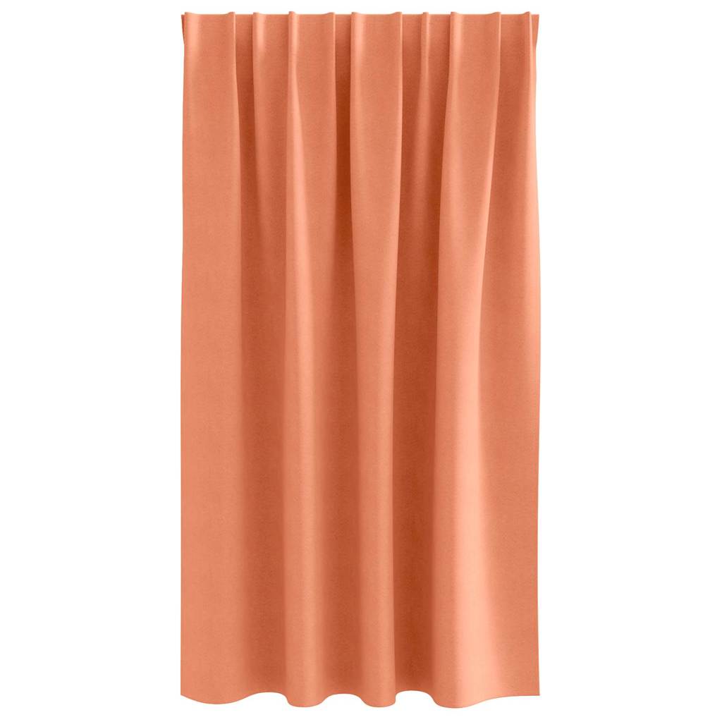 Blackout Curtains with Rings 2 pcs Terracotta 140 x 140 cm