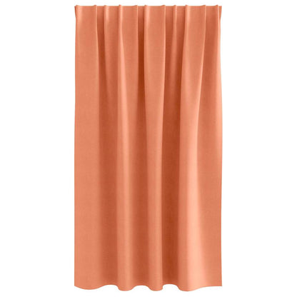 Blackout Curtains with Rings 2 pcs Terracotta 140 x 140 cm